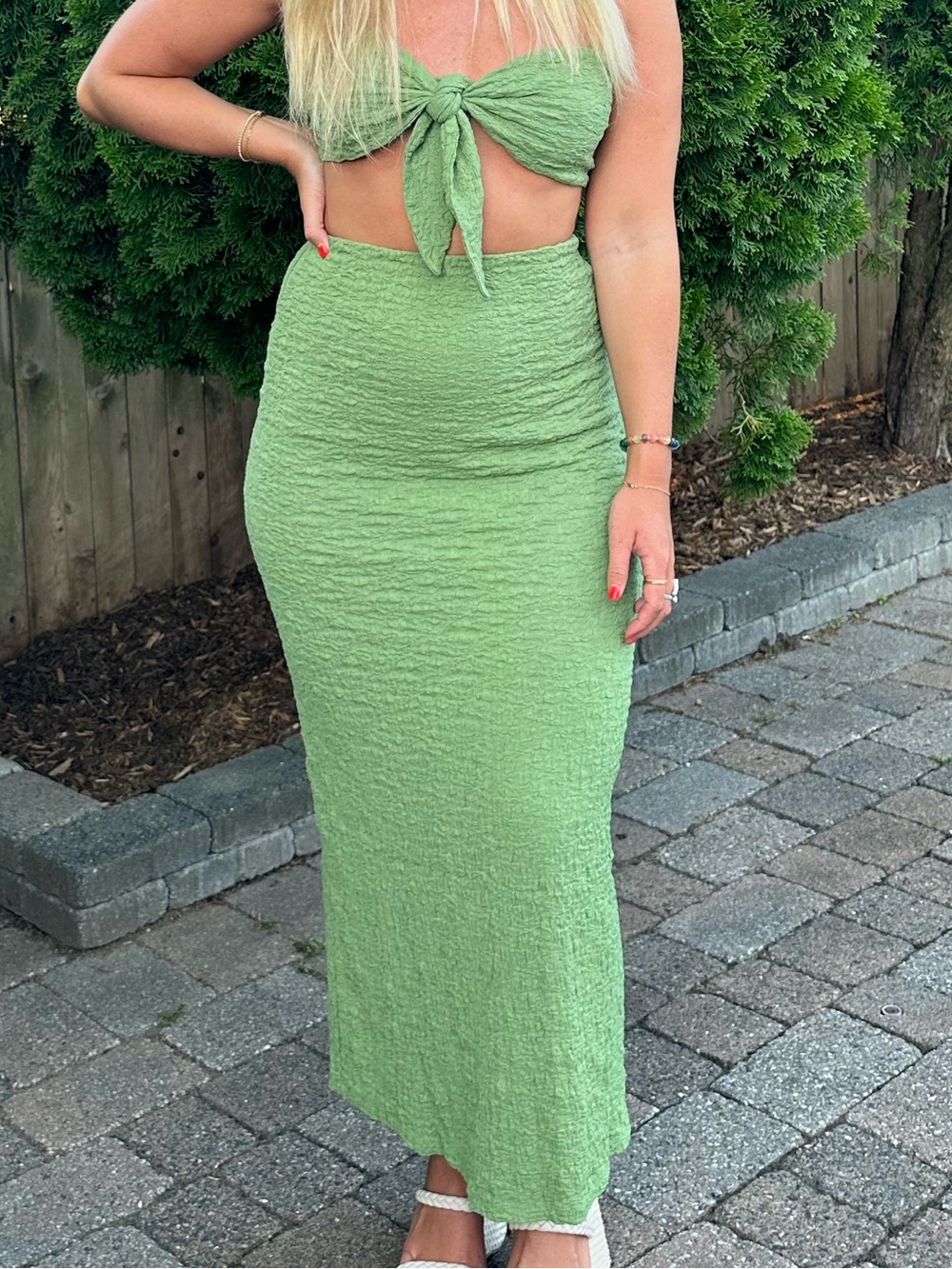 Princess Polly Matilda Maxi Set in Green